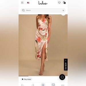 Lulu's Floral Pink Dress